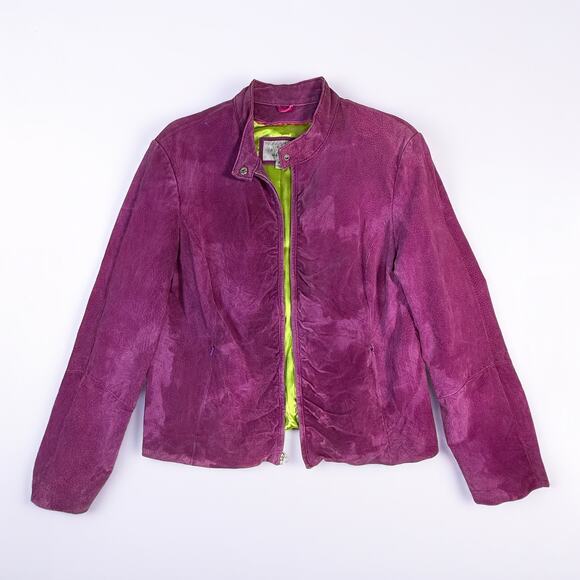 Vintage Purple Wilsons Leather Maxima Leather Jacket Size XL - Picture 1 of 10